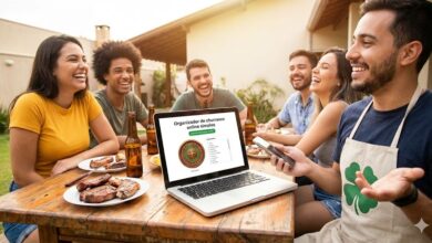 Organizador de churrasco online simples Contando com a sorte mesmo