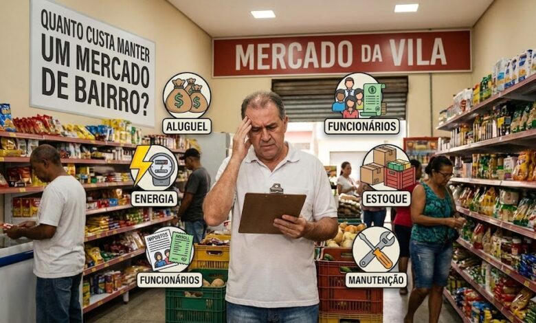 Quanto Custa Manter um Mercado de Bairro, entenda isso