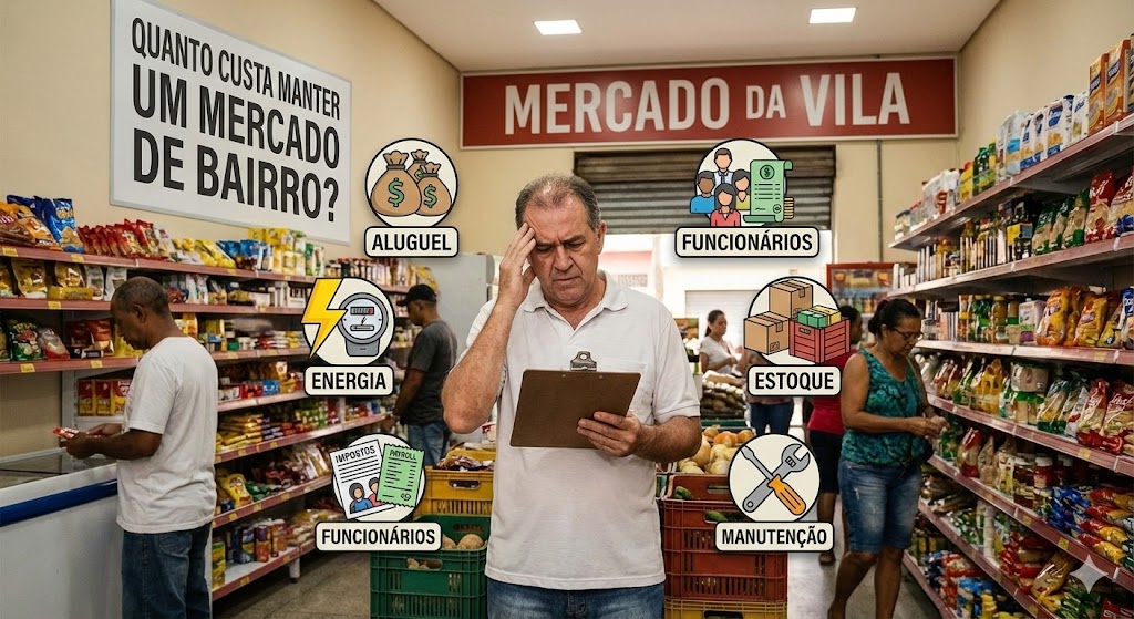 Quanto Custa Manter um Mercado de Bairro, entenda isso